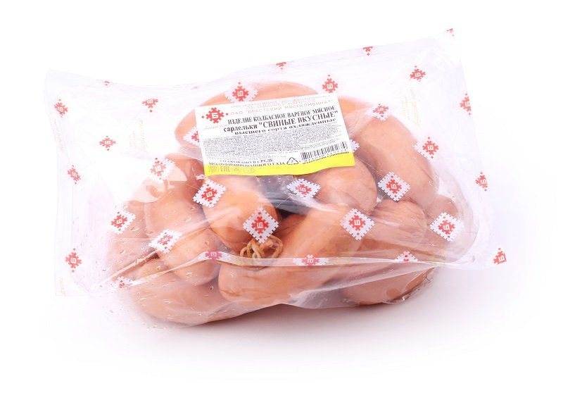 Сардельки «Свиные вкусные» в газовой упаковке